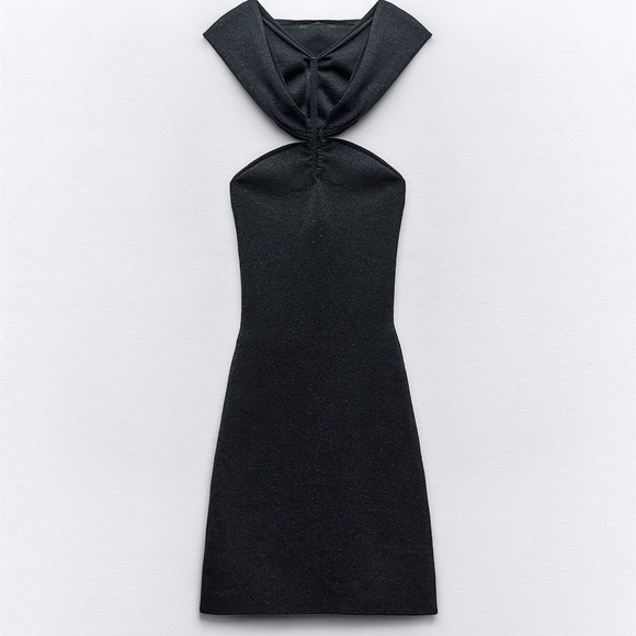 ZARA KNIT MINI DRESS - Picture 5 of 9